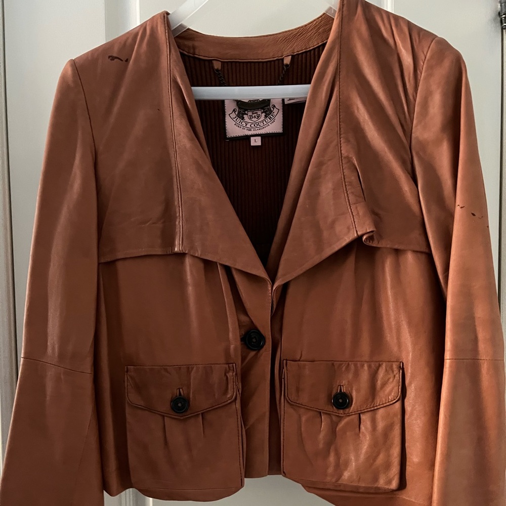 Juicy coutre leather jacket